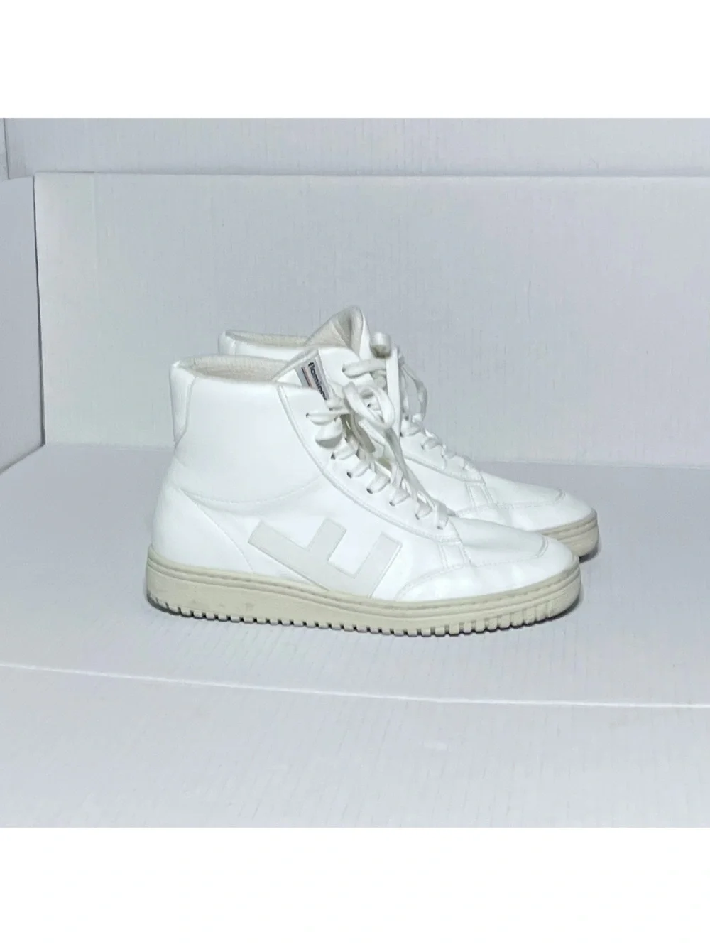 Flamingos Life Old 80’s White Vegan Leather Sneakers